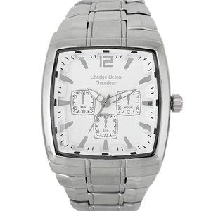Charles Delon Dress/Formal Style Silver Watch